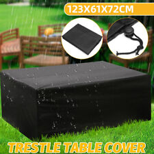 Trestle Table cover tablecloth Fitted Black 4 foot market folding exhibition, used for sale  Shipping to South Africa
