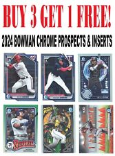 Used, 2024 Bowman CHROME PROSPECTS & INSERTS (BUY 3 GET 1) You Pick -Complete Your Set for sale  Shipping to South Africa