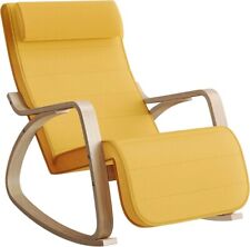 Używany, Fotel bujany, leżak, nośność 150 kg, kolor pastelowy żółty na sprzedaż  PL