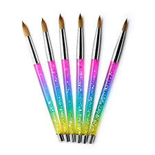 #6-#16 6 Sizes Nail Brush Art Magic Rainbow Gradient Draw Painting Polish Pen E, used for sale  Shipping to South Africa