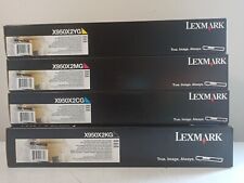 Conjunto de 4 cartuchos de toner genuínos Lexmark X950X2KG, X950X2YG, X950X2CG, X950X2MG comprar usado  Enviando para Brazil