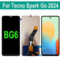 Conjunto de digitalizador de pantalla táctil para Tecno Spark Go 2024 BG6 negro  segunda mano  Embacar hacia Argentina