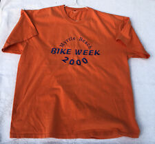 Camiseta ""Myrtle Beach BIKE WEEK 2000"" pecho talla 46"" color naranja sin marca segunda mano  Embacar hacia Argentina