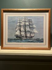 Vintage sailboat framed for sale  Cabot