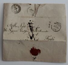 1860 lettera modena usato  Bagnacavallo