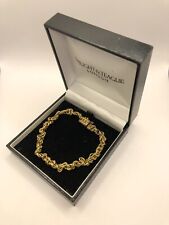 Vintage  IV 1989 9ct Gold Twisted Link Chain Bracelet Knot Italy 9K 22cm 11.03g for sale  Shipping to South Africa