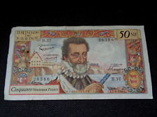 Billet francs henry d'occasion  Paulhaguet