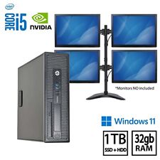 COMPUTADORA COMERCIAL HP i5 NVIDIA 4k 4M 32GB RAM 1TB SSD + HDD WINDOWS 11 CLARIDAD, usado segunda mano  Embacar hacia Argentina