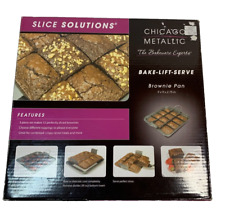 Chicago Metallic Bake Lift and Serve Brownie Pan Slice Solutions 9x9x2,75 segunda mano  Embacar hacia Mexico