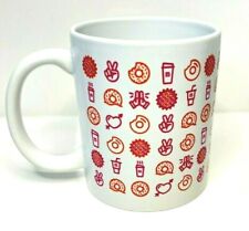Dunkin Donuts Coffee Mug Peace Love & Dunkin Tea D&D Office Work Ceramic for sale  Shipping to United Kingdom