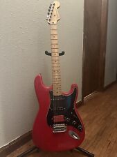 2014 Fender standard FSR stratocaster HSS electric guitar Candy red burst for sale  Shipping to South Africa