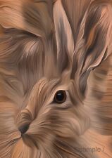 Hare rabbit pastel for sale  MATLOCK