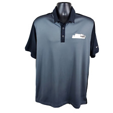 Camisa polo Nike Golf Dri Fit 5 estrellas nutrición para hombre grande negra plateada Swoosh SS segunda mano  Embacar hacia Argentina