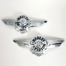 Conjunto de emblemas de tanque de gasolina Harley Davidson 18-24 Softail Fatboy cromado comprar usado  Enviando para Brazil