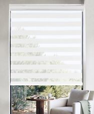 ZEBRA BLINDS WHITE ROLLER BLIND Light Filtering Sheer Privacy  for sale  Shipping to South Africa