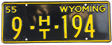 Wyoming 1955 license for sale  Mundelein