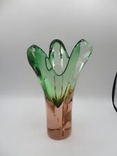 Vaso de vidro vintage boêmio arte melancia por R. Beranek para Skrdlovice 10" de altura comprar usado  Enviando para Brazil