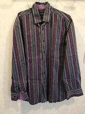 Chemise violette rayures d'occasion  Bourg-de-Thizy