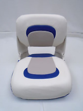 TEMPRESS / TAHOE CASTING / FOLDING SEAT CREAM / GRAY / BLUE 20" H X 18" W BOAT for sale  Shipping to South Africa