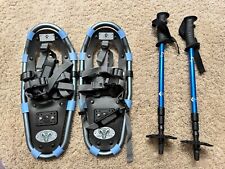 Yukon Charlie 7" x 16" Snowshoe Blue Mtn Goat with Trekking Poles! for sale  Shipping to South Africa