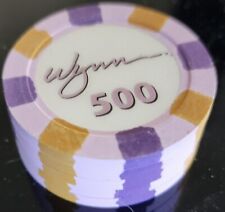 5 - $500 Paulson Wynn Casino Tournament Poker Chips, used for sale  Shipping to South Africa