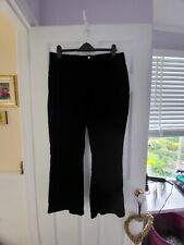 Ladies Black Velour Trousers Size 20 for sale  PLYMOUTH