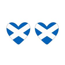 Usado, Juego de 2X Scotland HEART Tatuaje Temporal Impermeable Dura 1 semana Bandera Escocesa segunda mano  Embacar hacia Argentina