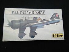 Heller P.Z.L. P-23 A & B KARAS 1:72 Vintage model Kit 80247 L71, used for sale  PETERBOROUGH