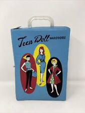 Estojo de boneca Barbie clone vintage vinil azul único guarda-roupa adolescente excelente! comprar usado  Enviando para Brazil