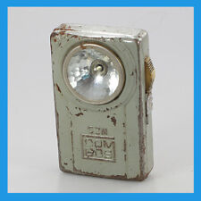 ✅ vintage stara rzadka srebrna metalowa szklana ręczna bateria kieszonkowa kemping latarka lampa na sprzedaż  PL