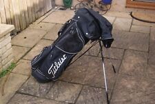 TITLEIST Men Stand/Carry 6 Dividers 6 Pockets Golf Bag Black for sale  Shipping to South Africa