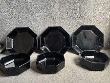 Arcoroc black octagon for sale  GILLINGHAM