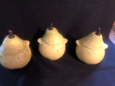 SET OF (3) RARE  LE CREUSET PEARS for sale  Shipping to South Africa