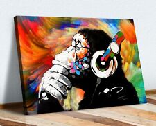 Monkey banksy colourful for sale  LONDONDERRY