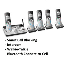 AT&T TL96577 DECT 6.0 Sistema telefónico inalámbrico de 5 teléfonos Bloque de llamadas e intercomunicador segunda mano  Embacar hacia Mexico