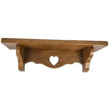 Vintage 2767 Burwood Product Co. Dutch Tulip Floral Heart 18" Wall Shelf  for sale  Shipping to South Africa