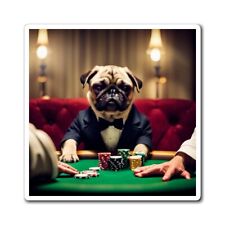 Pug playing poker for sale  Norcross