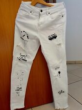 Jeans uomo bianchi usato  Lecce