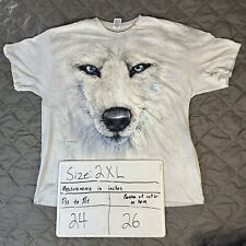 Camisa Masculina Extra Grande Branca Husky Siberiano Lobo Pet Melhor Amigo Azul , usado comprar usado  Enviando para Brazil