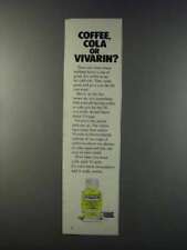 Anuncio de tabletas estimulantes Vivarin 1981 - ¿café, cola? segunda mano  Embacar hacia Argentina