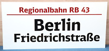 Zuglaufschild groß rb43 gebraucht kaufen  Bad Schandau