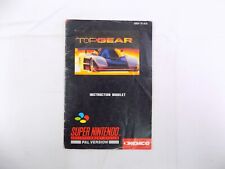 Usado, Super Nintendo SNES Top Gear somente manual de instruções comprar usado  Enviando para Brazil