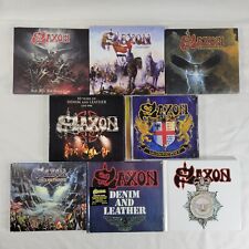 Lote de 8 CDs Saxon Lionheart denim e couro Thunderbolt Rock Nations Hell Fire, usado comprar usado  Enviando para Brazil