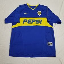 Camiseta Nike CABJ Boca Juniors Pepsi 2003 Vintage Azul Futebol Adulto Masculina Grande comprar usado  Enviando para Brazil