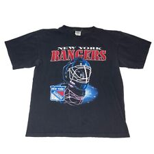 Camiseta Gráfica Vintage Anos 90 New York Rangers NFL Hóquei Preta Tamanho Grande comprar usado  Enviando para Brazil