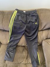 Pantalones de pista Adidas para hombre talla mediana negros amarillos segunda mano  Embacar hacia Mexico