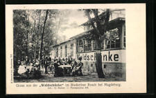 AK Magdeburg, Gruss aus der Waldschänke im Biederitzer Busch, Inh. G. Weber 190  comprar usado  Enviando para Brazil
