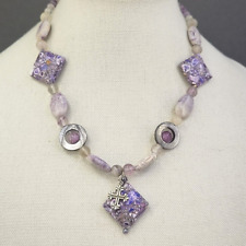 Stone necklace purple for sale  Germantown