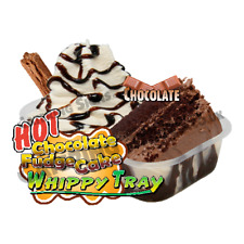 Chocolate Fudge Cake Hot Tray Whippy Ice Cream Sticker - Catering Trailer Decal for sale  Shipping to South Africa