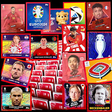 Topps UEFA Euro 2024 Naklejki -- Edycja szwajcarska -- Pojedyncze naklejki i zestawy -- Czerwone - na sprzedaż  Wysyłka do Poland